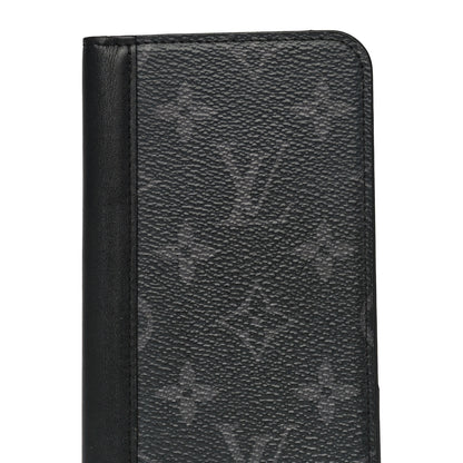 Louis Vuitton Monogram Eclipse iPhone XS Max Folio Case Black 7 of 14