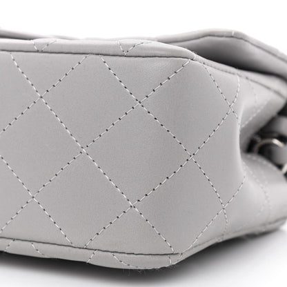 Chanel Lambskin Quilted Mini Rectangular Flap Grey 10 of 10