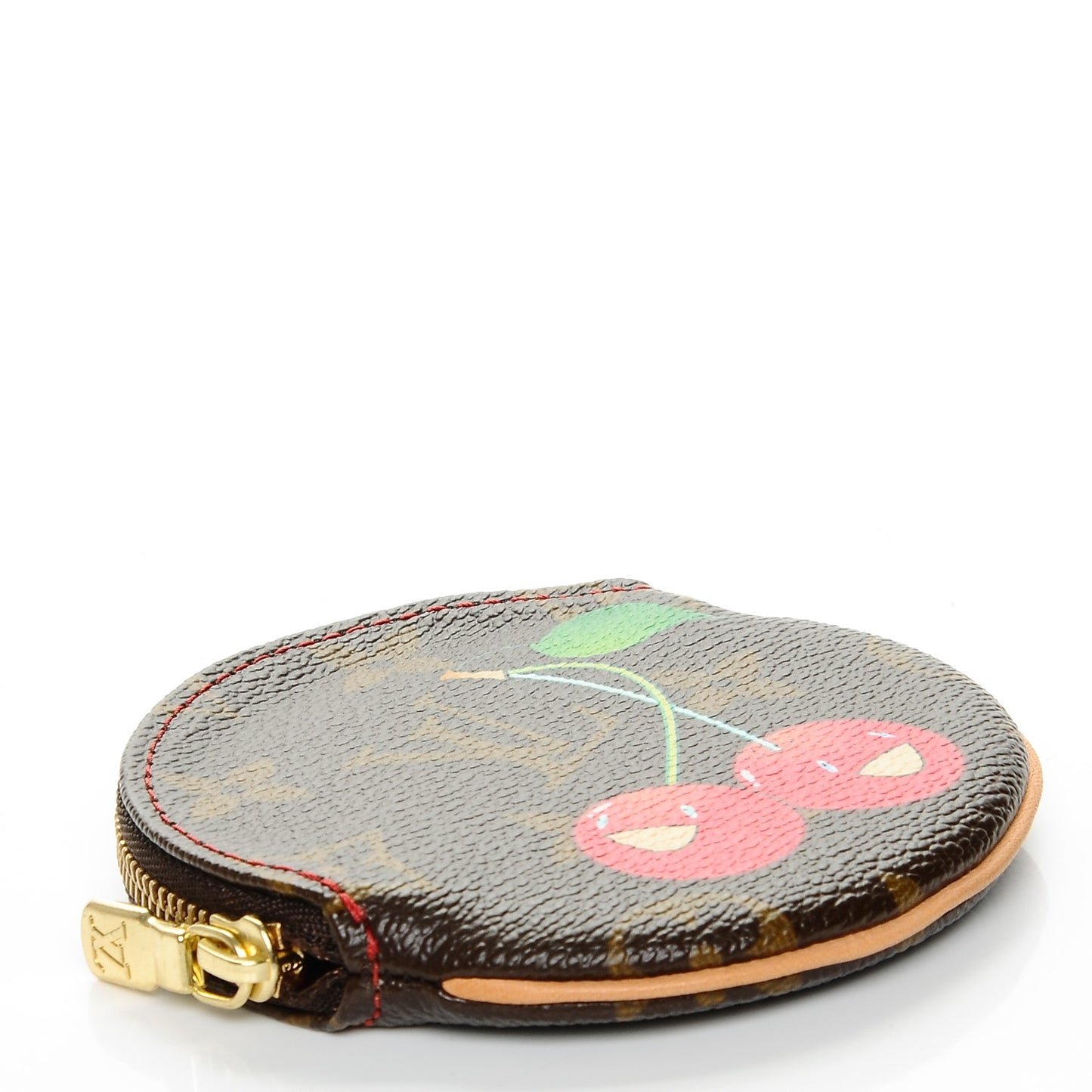 Monogram Cerises Round Coin Purse