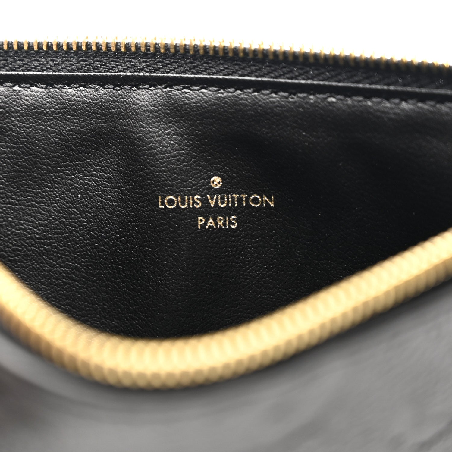 Louis Vuitton Empreinte Felicie Chain Wallet Zippered Insert Black 6 of 6