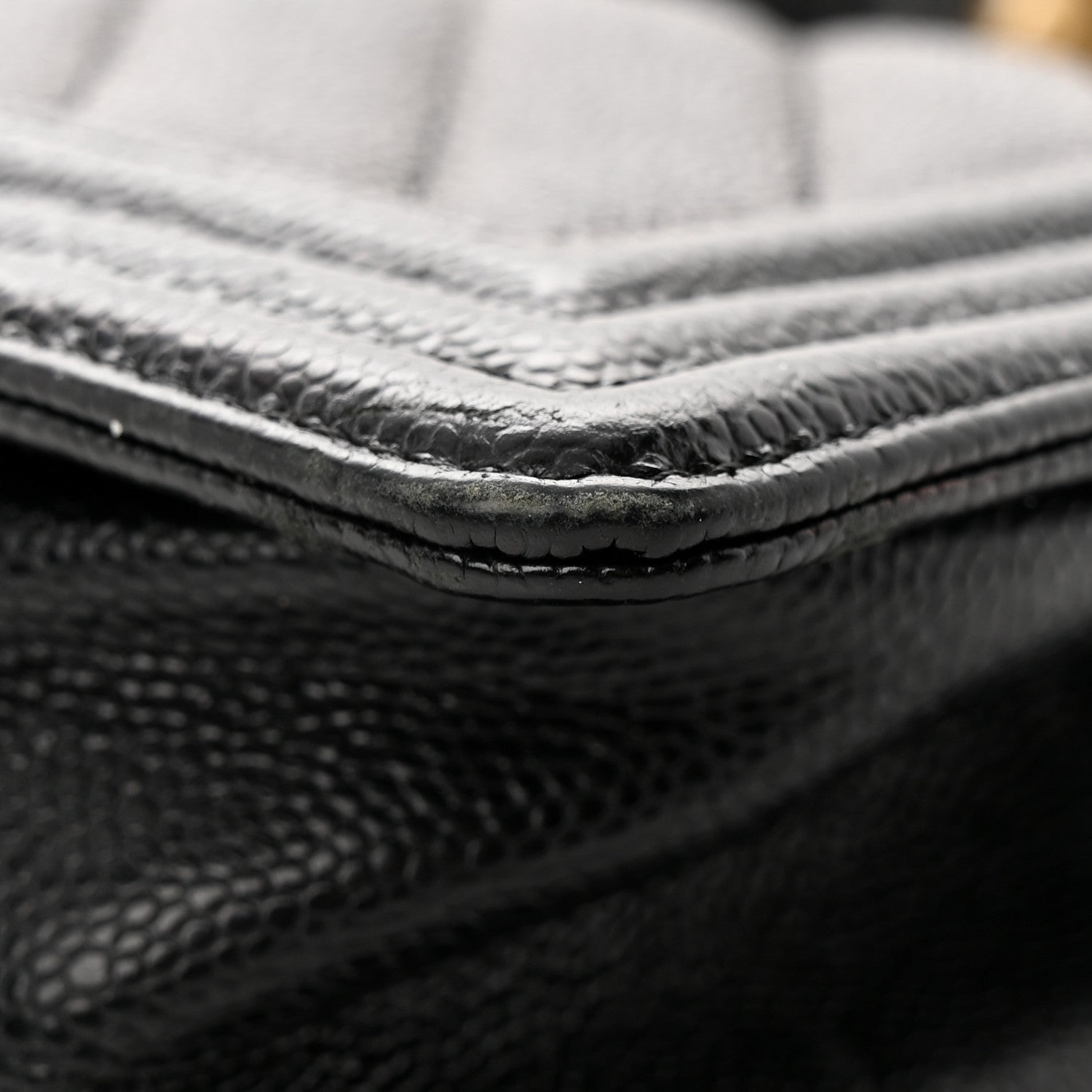Chanel Caviar Chevron Quilted Small Boy Flap Black 12 of 22