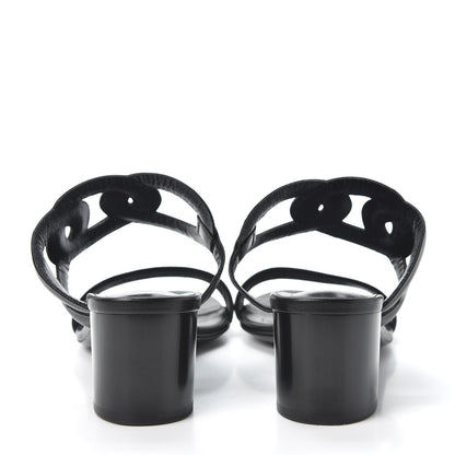 Hermes Nappa Bikini Sandals 36.5 Black 6 of 10