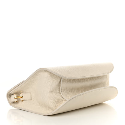 Tom Ford Grained Calfskin Large T Clasp Tara Crossbody Bag White 4 of 13