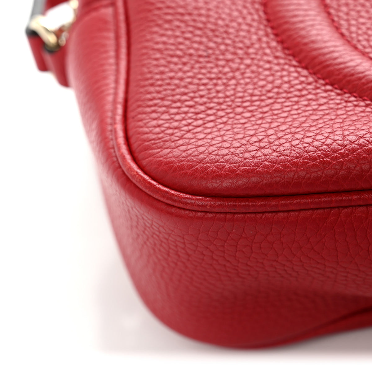 Gucci Pebbled Calfskin Small Soho Disco Bag Vibrant Red 13 of 13