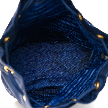 Prada Saffiano Tessuto Nylon Vela Bucket Wristlet Blue 5 of 16