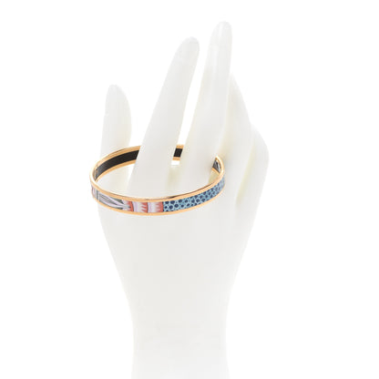 Hermes Enamel Printed Narrow Bracelet 70 2 of 6
