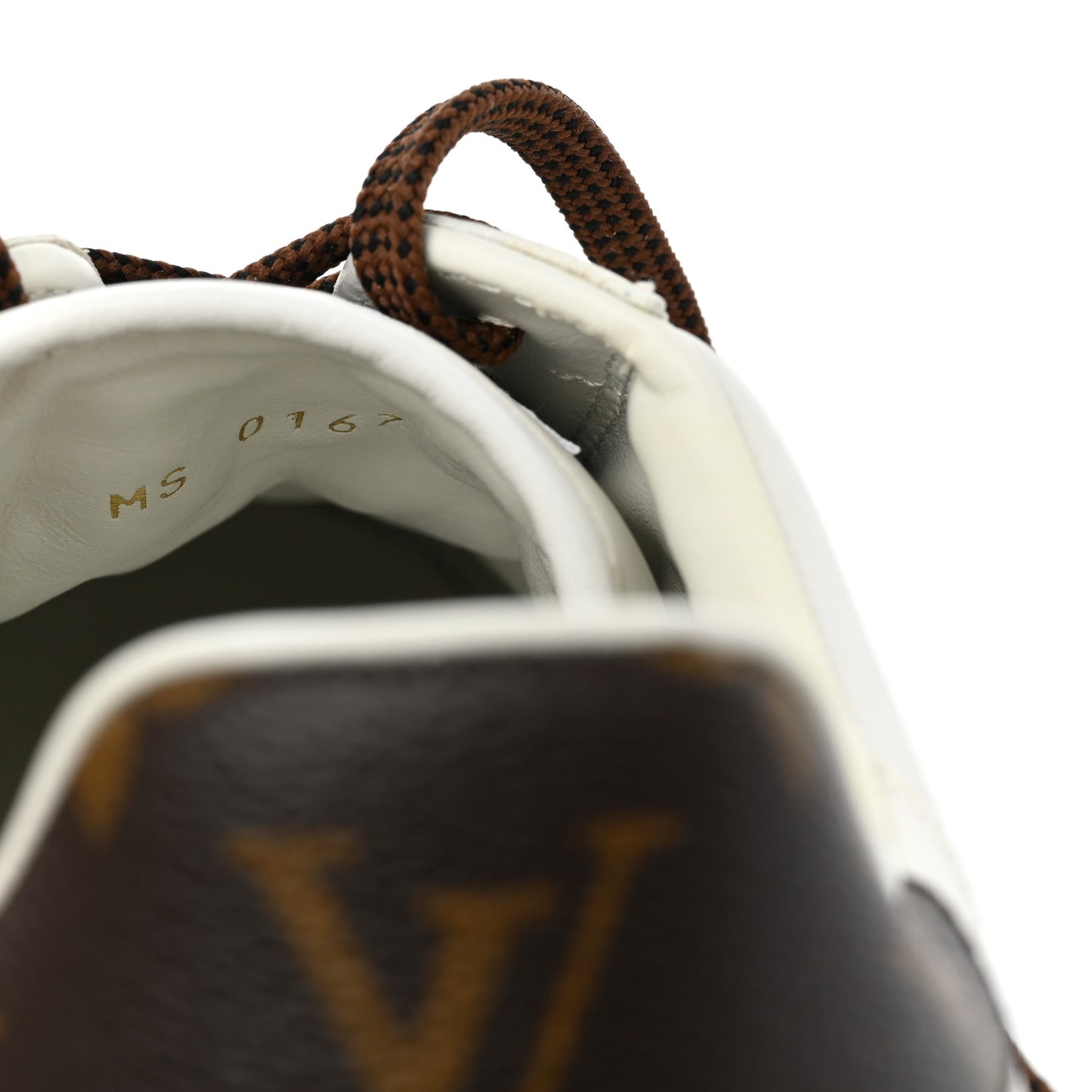 Calfskin Monogram Mens Rivoli Sneakers 8 White