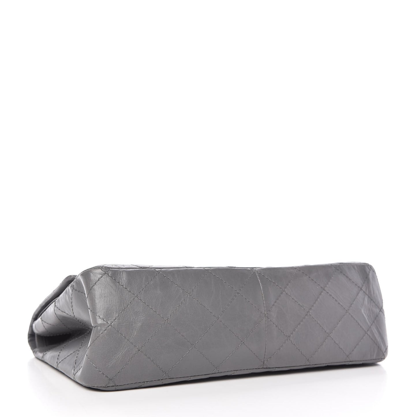 Aged Calfskin Quilted 2.55 Reissue 227 Flap Grey