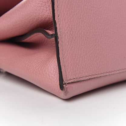 Gucci Cellarius Calfskin Small Bamboo Daily Top Handle Bag Carmine Rose 11 of 13