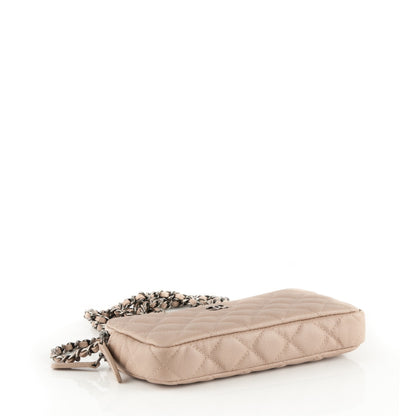 Chanel Caviar Quilted Small Clutch With Chain Dark Beige 4 of 8