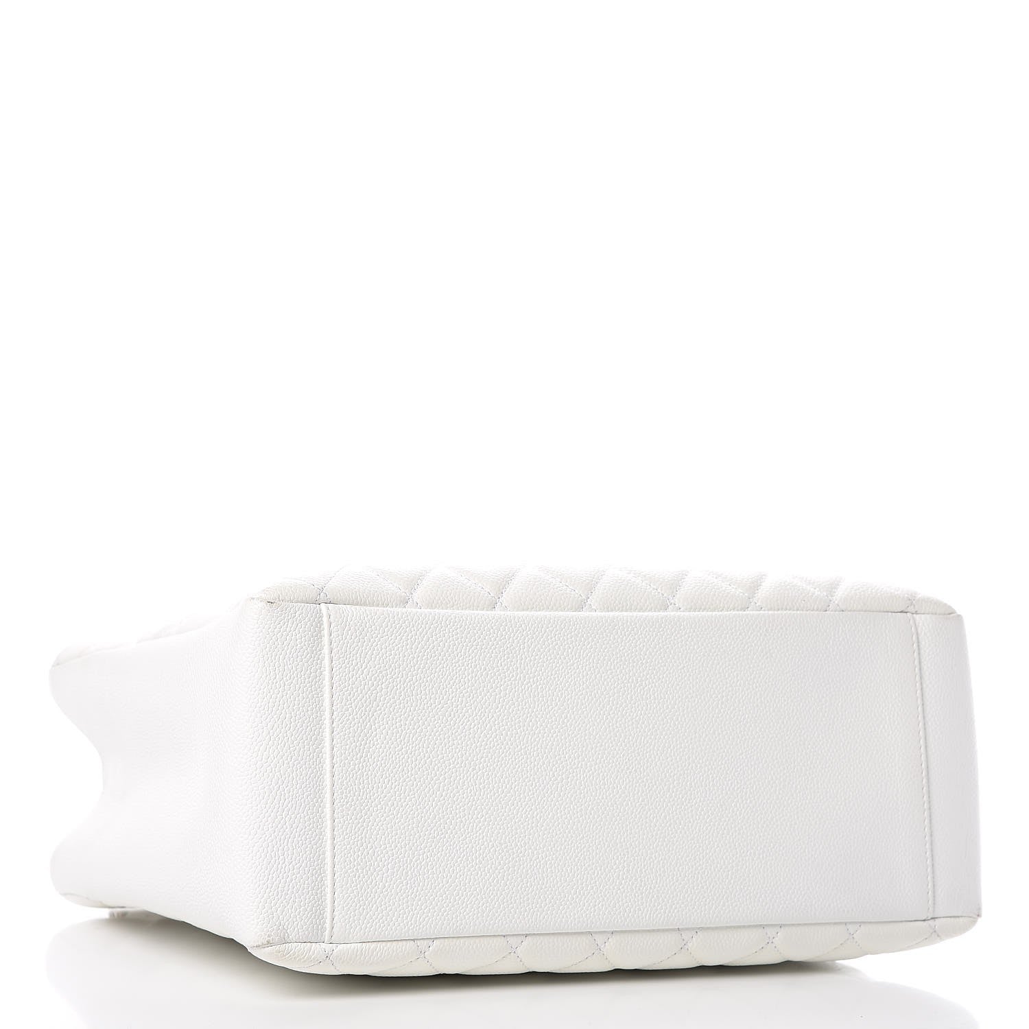 Chanel Caviar Quilted Grand Shopping Tote GST White 4 of 17