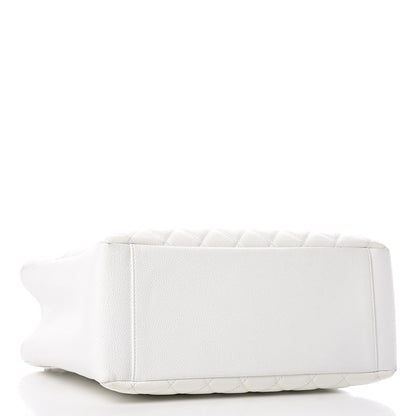 Chanel Caviar Quilted Grand Shopping Tote GST White 4 of 17