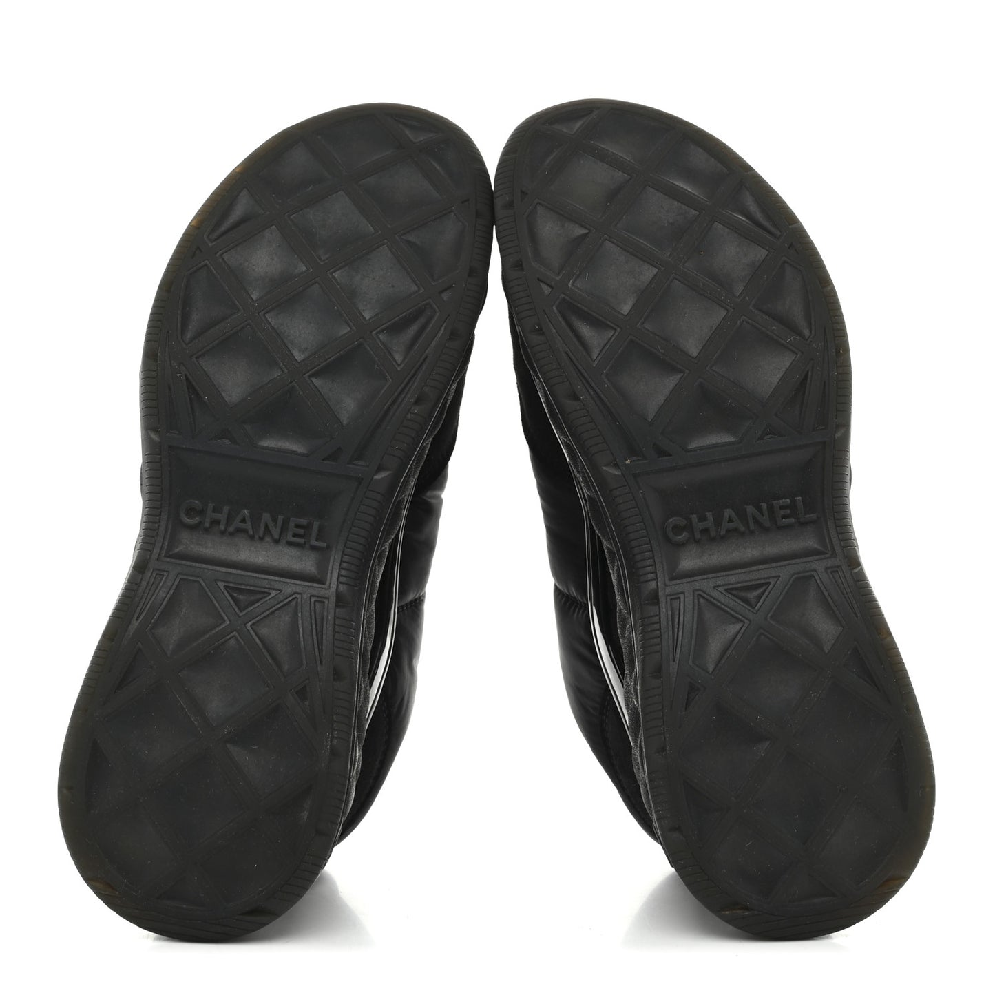 Nylon Suede Calfskin CC Sneakers 38 Black