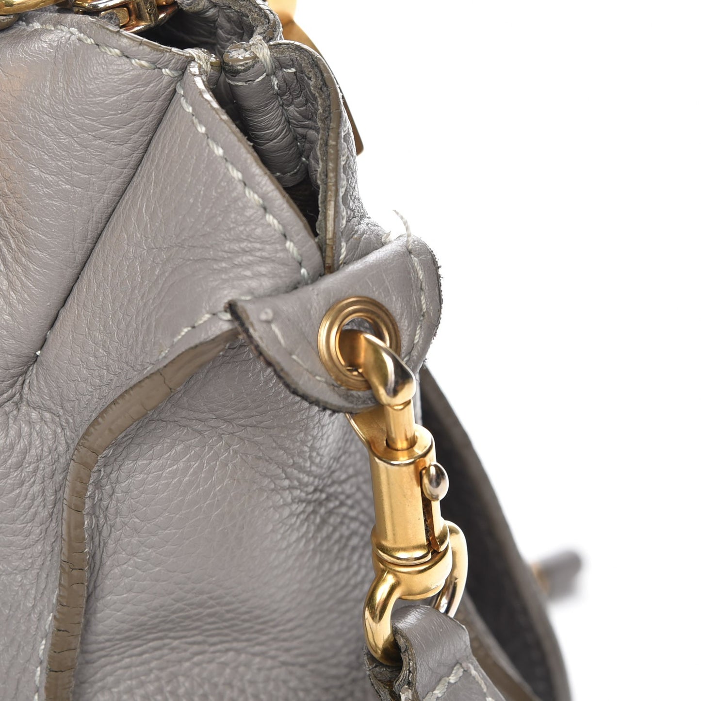 Calfskin Medium Marcie Satchel Cashmere Grey