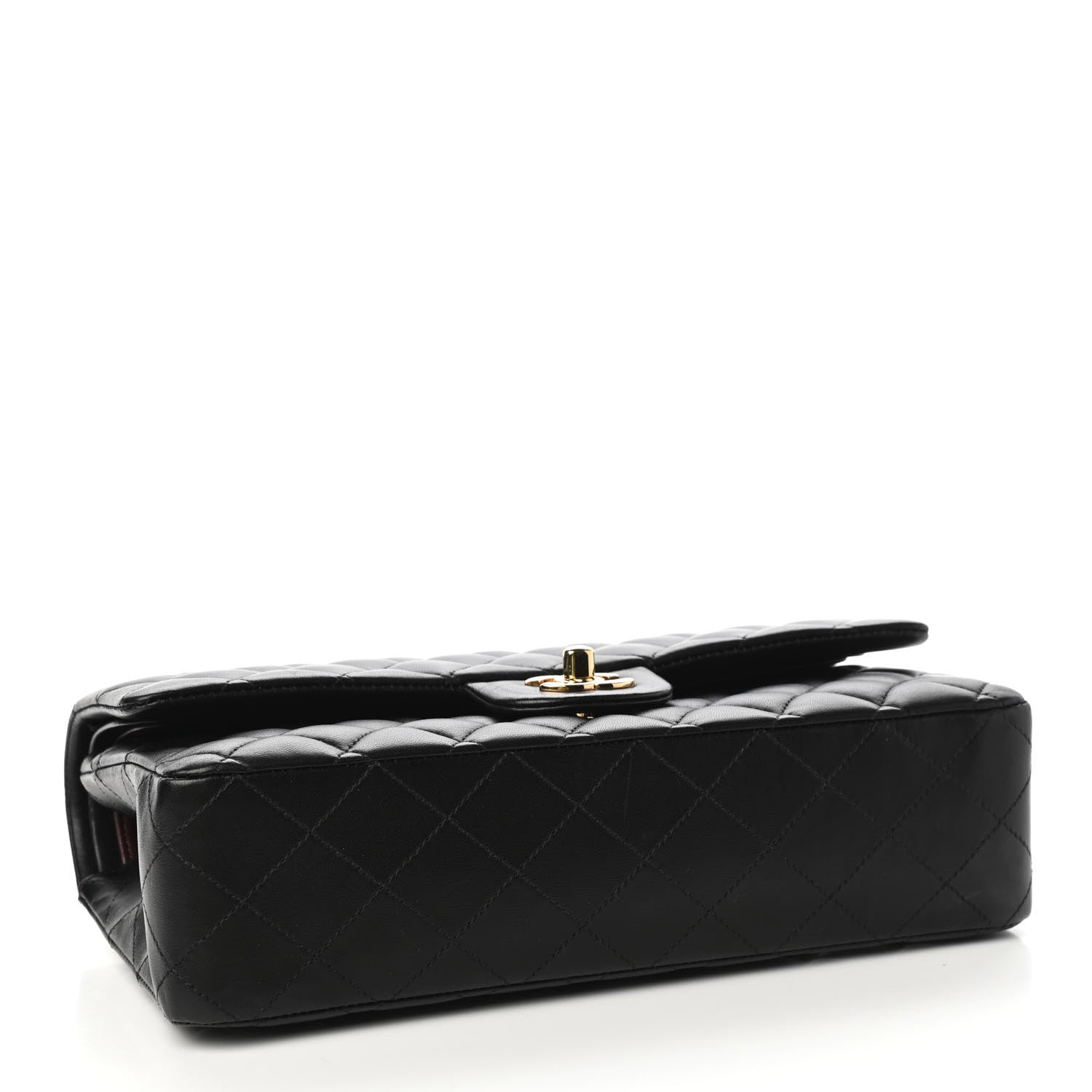 Chanel Lambskin Quilted Medium Double Flap Black 4 of 11