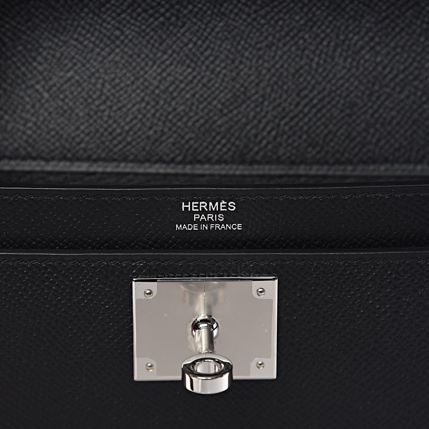 Hermes Epsom Kelly Depeches 25 Pouch Black 6 of 8