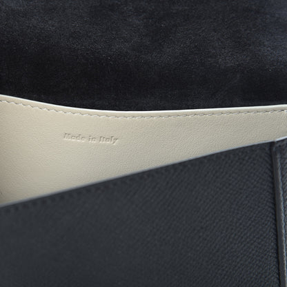 Celine Grained Calfskin Strap Clutch Black 7 of 11