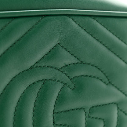 Gucci Calfskin Matelasse Small GG Marmont Chain Shoulder Bag Emerald Green 13 of 13