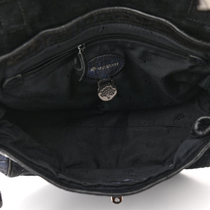 Mulberry Metallic Shrunken Calfskin Alexa Midnight Blue 4 of 10