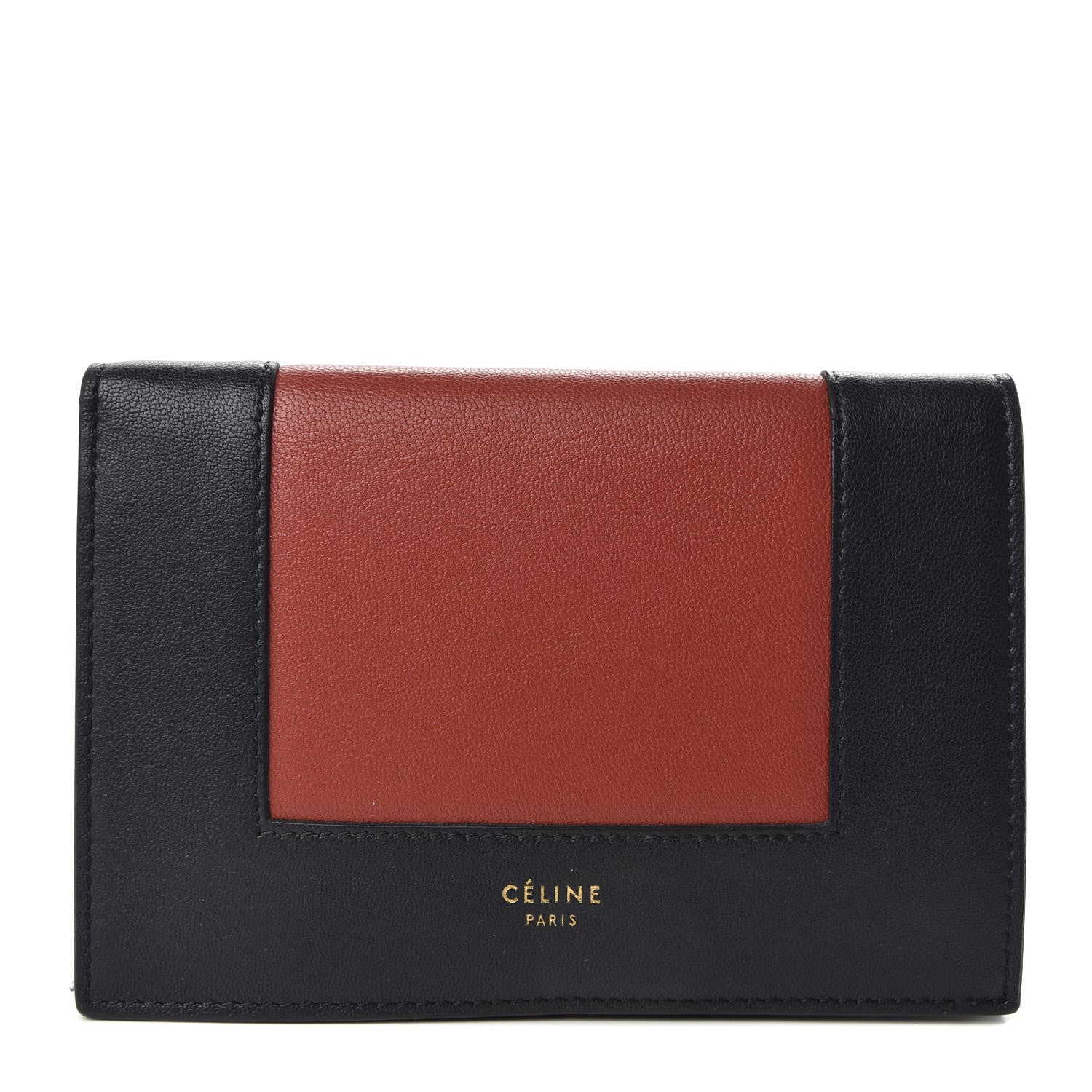Celine Smooth Lambskin Medium Frame Multifunction Wallet Dark Navy Claycourt 1 of 9
