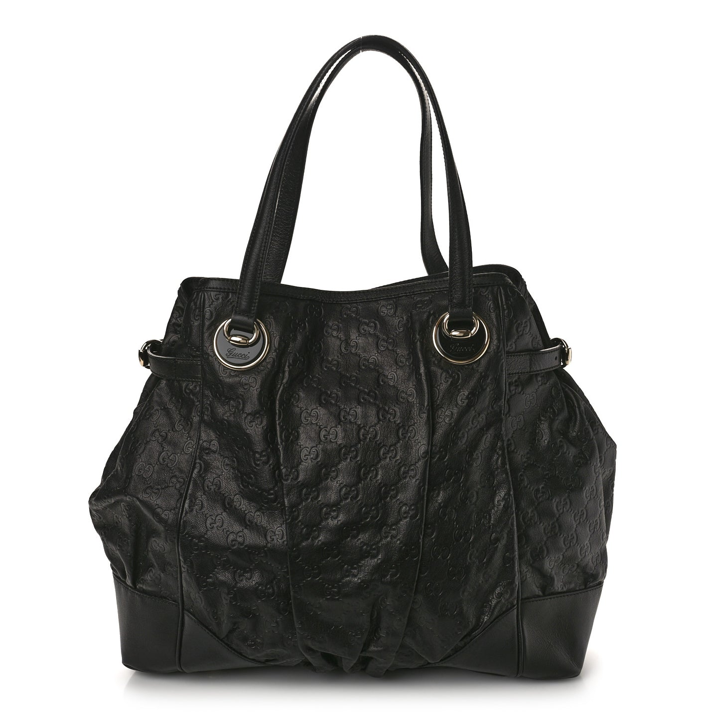 Guccissima Large Full Moon Tote Black