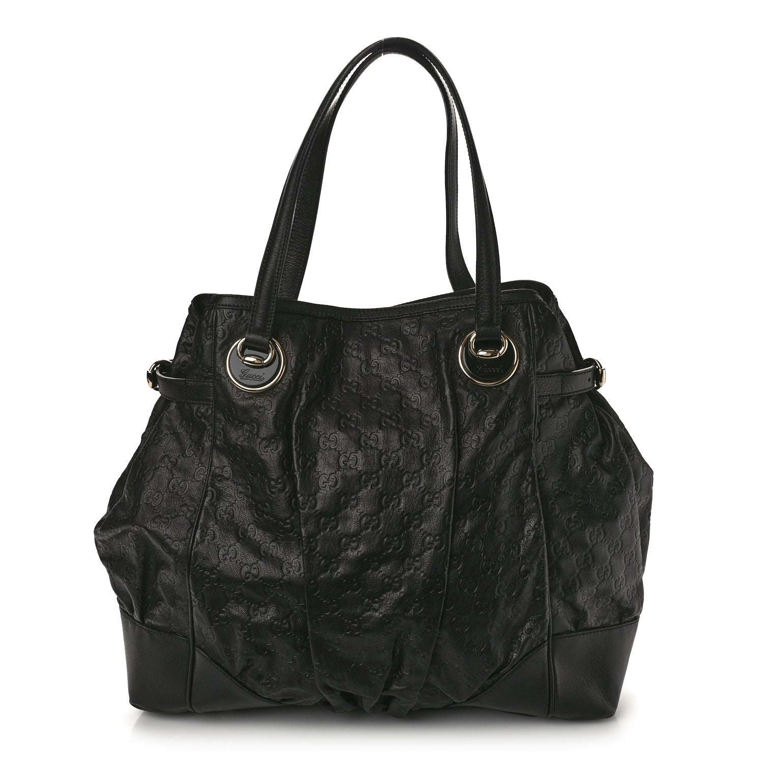 Gucci Guccissima Large Full Moon Tote Black 1 of 11