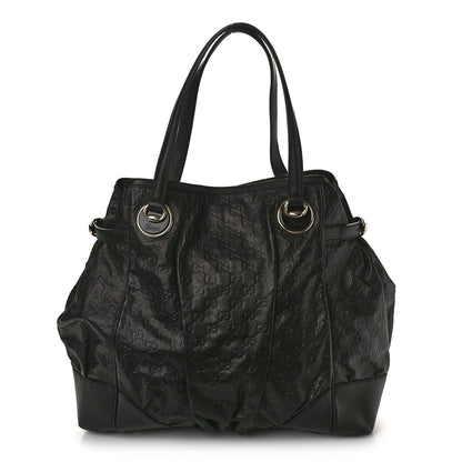 Gucci Guccissima Large Full Moon Tote Black 1 of 11