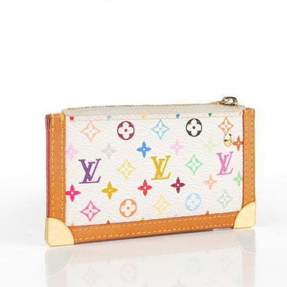 Louis Vuitton Monogram Multicolor Key Pouch White 3 of 7