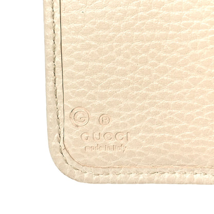 Gucci Monogram Dollar Calfskin Zip Around French Flap Wallet Beige Ebony Avoire 9 of 14