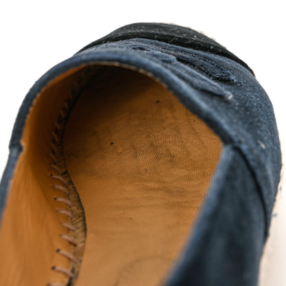 Chanel Velvet CC Espadrilles 36 Dark Navy Black 13 of 14