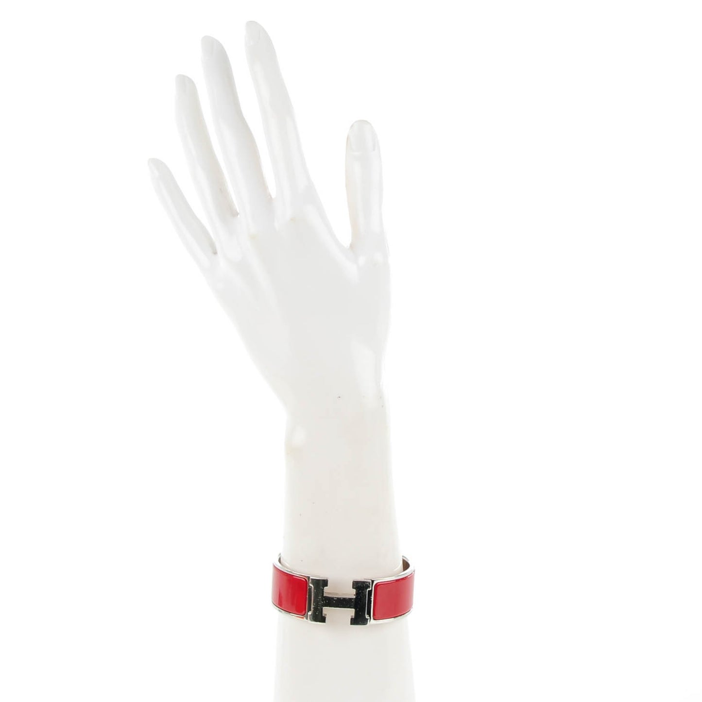 Enamel Wide Clic Clac H Bracelet PM Rouge