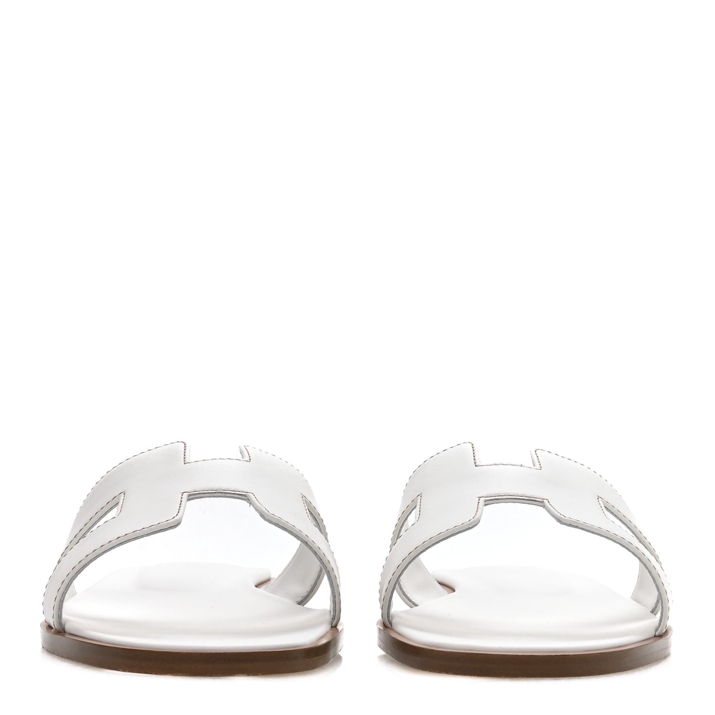 Box Calfskin Oran Sandals 39.5 White