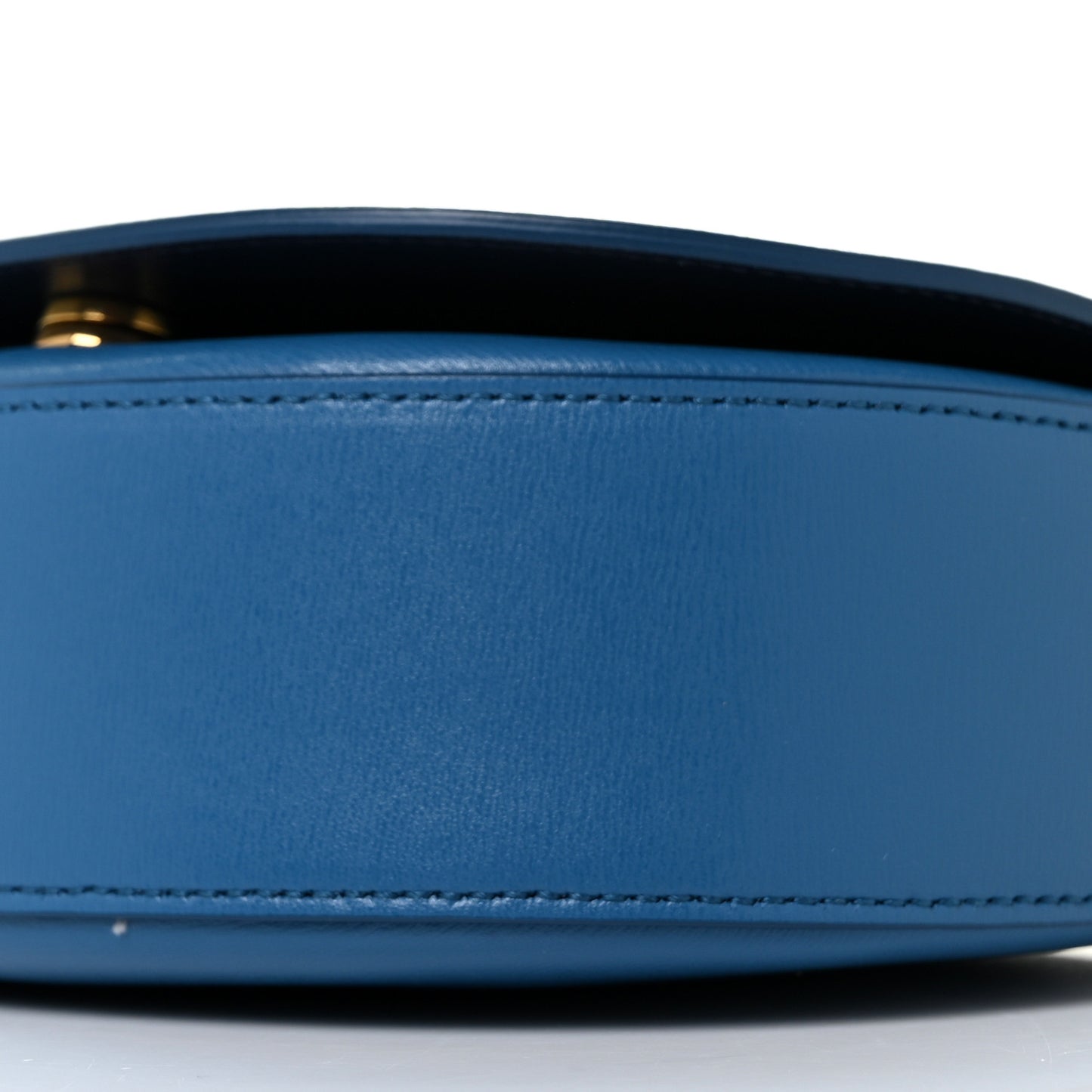 Calfskin Gancini City Crossbody Azure Navy
