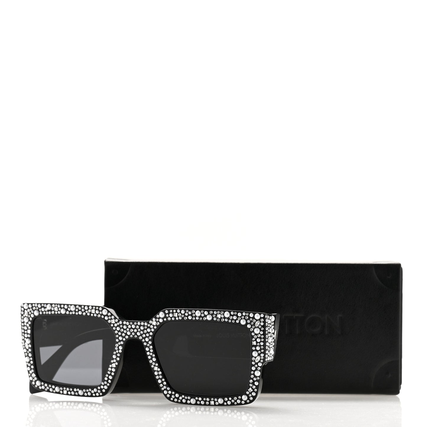 Acetate LV Clash Pearls & Strass Sunglasses Z2396W Black