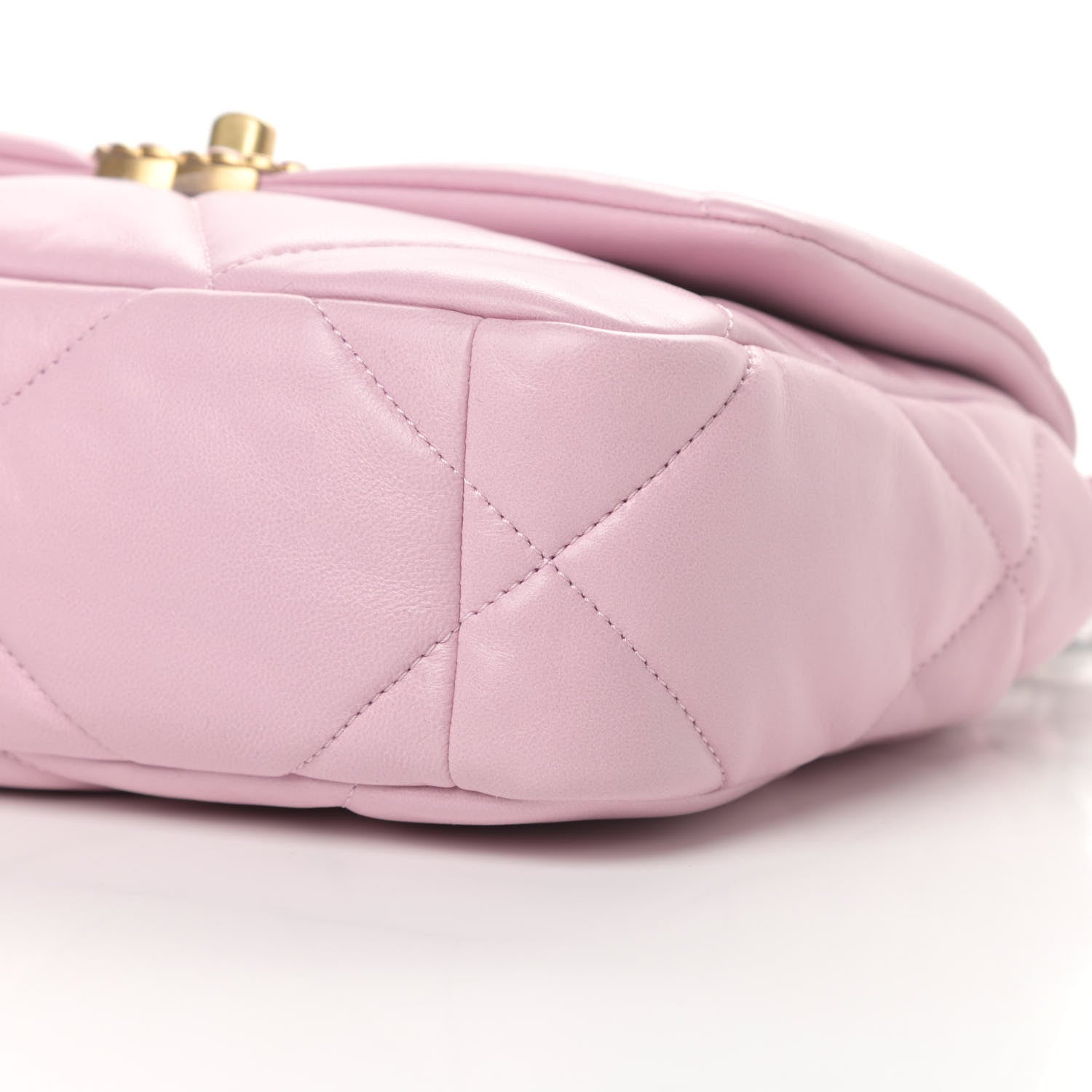 Chanel Lambskin Quilted Medium Chanel 19 Flap Light Pink 10 of 10