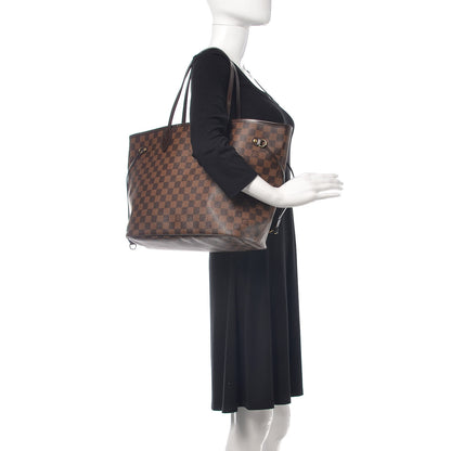 Louis Vuitton Damier Ebene Neo Neverfull MM Rose Ballerine 2 of 13