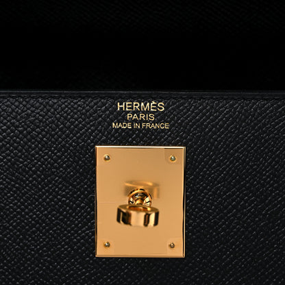 Hermes Epsom Kelly Sellier 32 Black 6 of 9