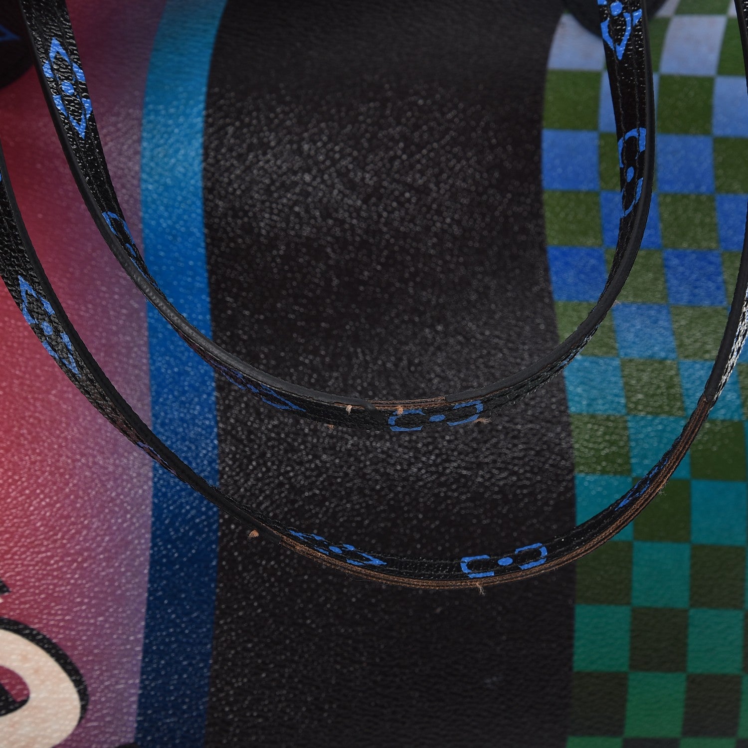 Louis Vuitton Damier Race Neverfull MM Noir Rouge 8 of 14