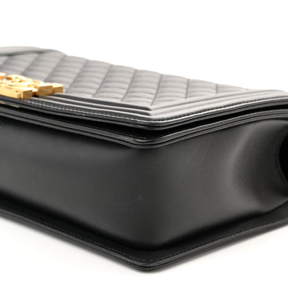 Chanel Calfskin Quilted New Medium Boy Flap Black 10 of 10