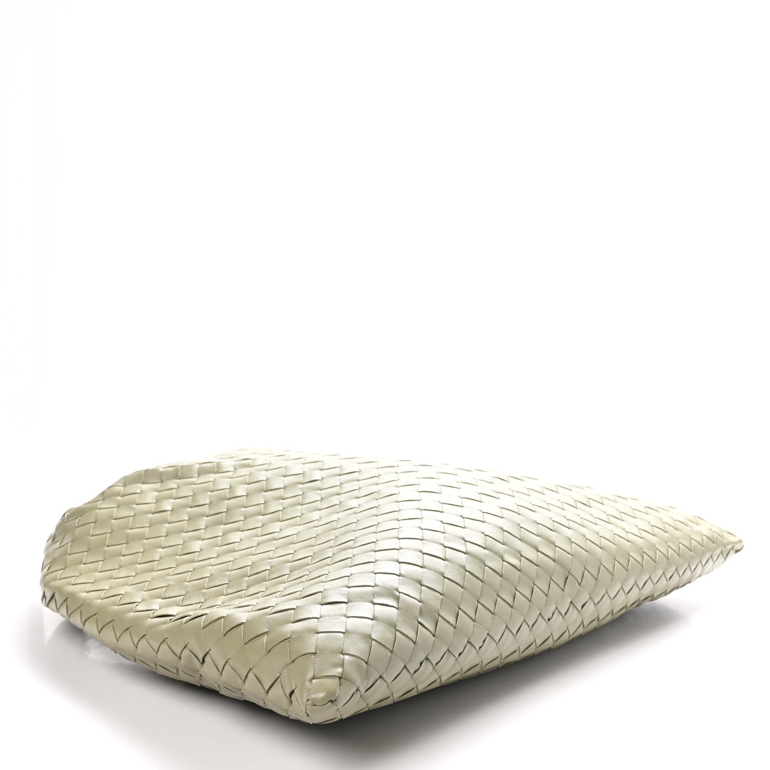 Bottega Veneta Calfskin Intrecciato Large Hop Travertine 4 of 9