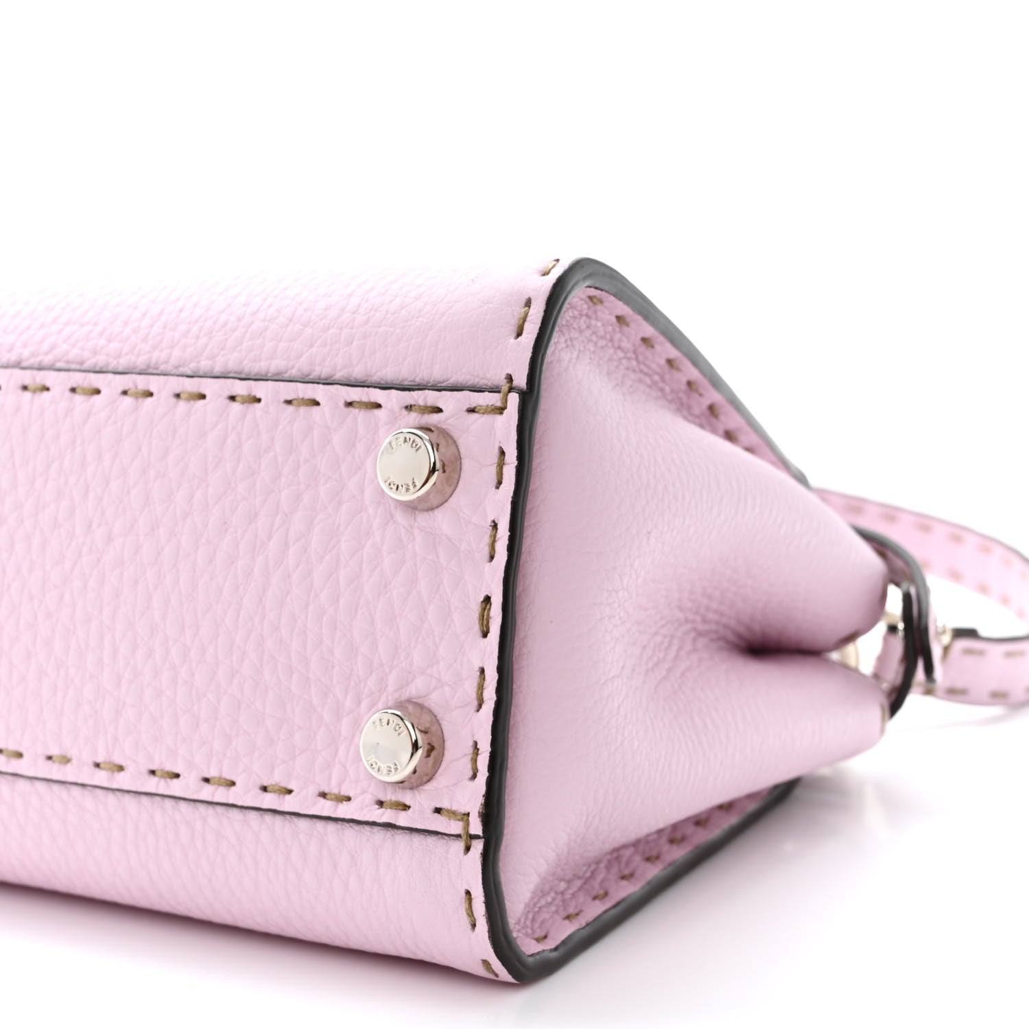 Fendi Cuoio Romano Selleria Mini Peekaboo Iconic Satchel Anemone 12 of 12