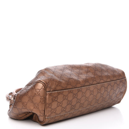 Gucci Metallic Guccissima Medium Sukey Tote Bronze 3 of 13