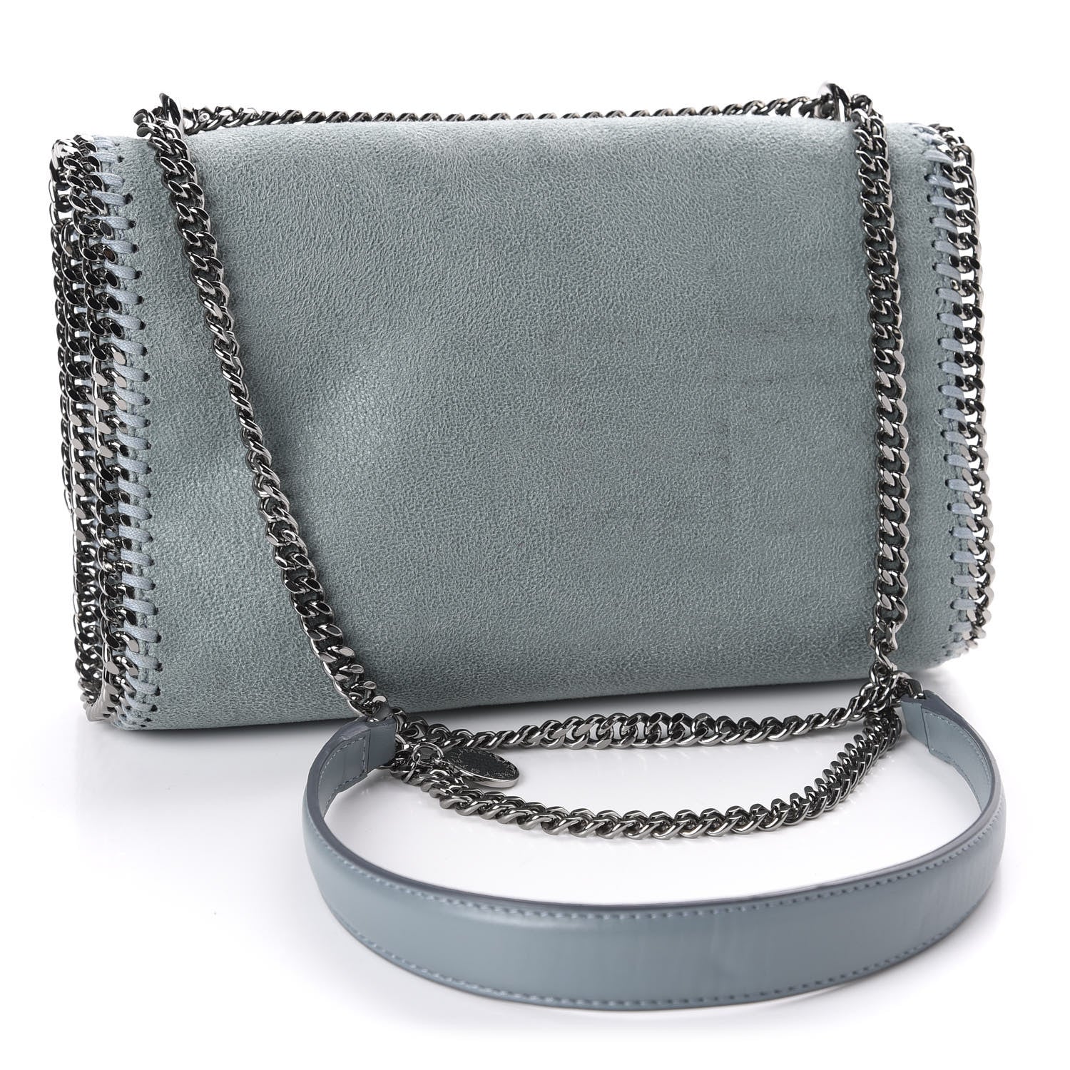 Stella McCartney Shaggy Deer Falabella Messenger Light Blue 3 of 11