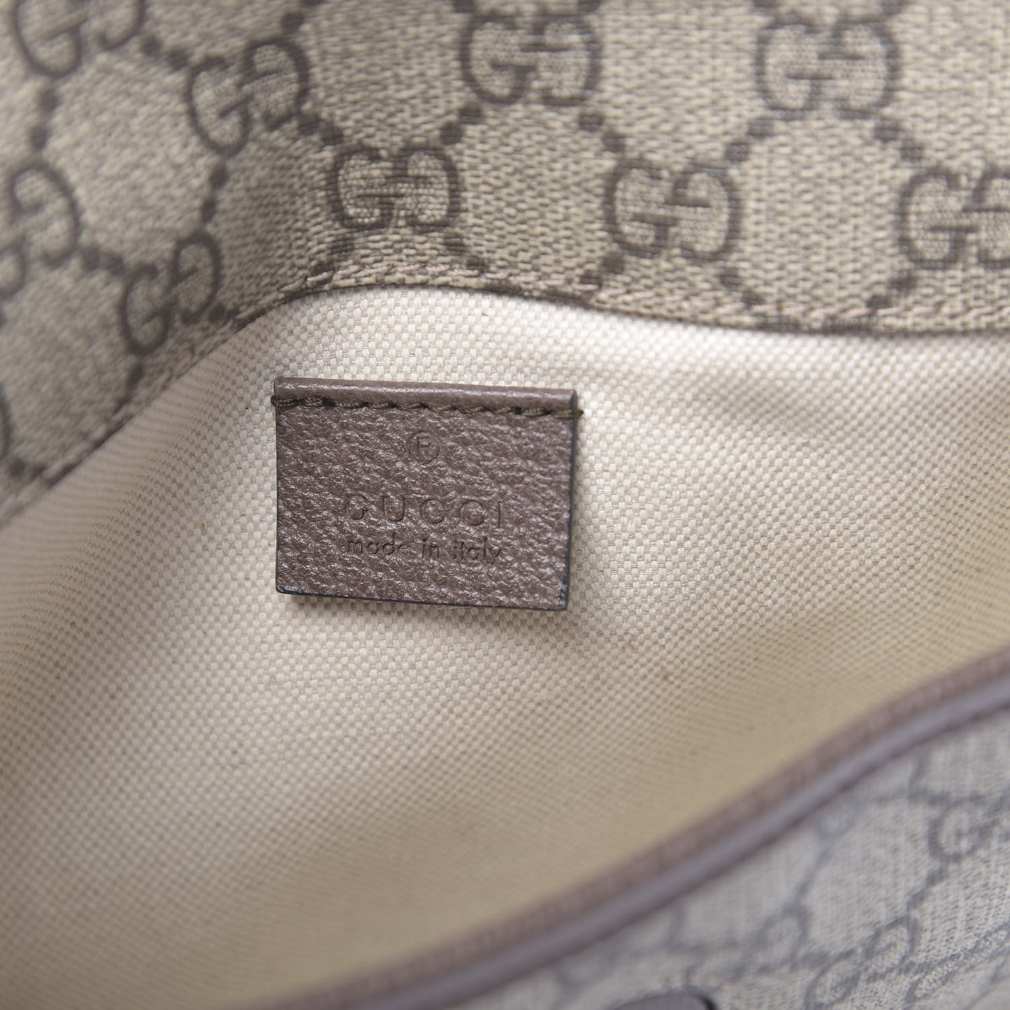 GG Supreme Monogram Neo Vintage Web Belt Bag Brown