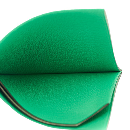 Hermes Chevre Mysore Sellier Card Holder Vert Comics Vert Fizz 10 of 12