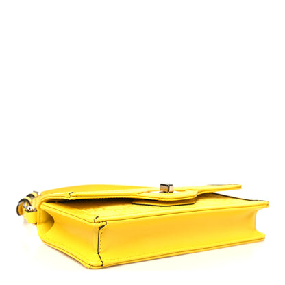 Gucci GG Monogram Scratch Lux Calfskin Mini Luce Shoulder Bag Yellow 4 of 9