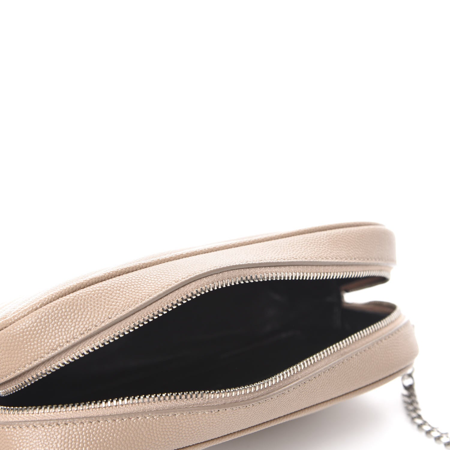 Saint Laurent Grain De Poudre Matelasse Monogram Mini Lou Camera Bag Dark Beige 5 of 11
