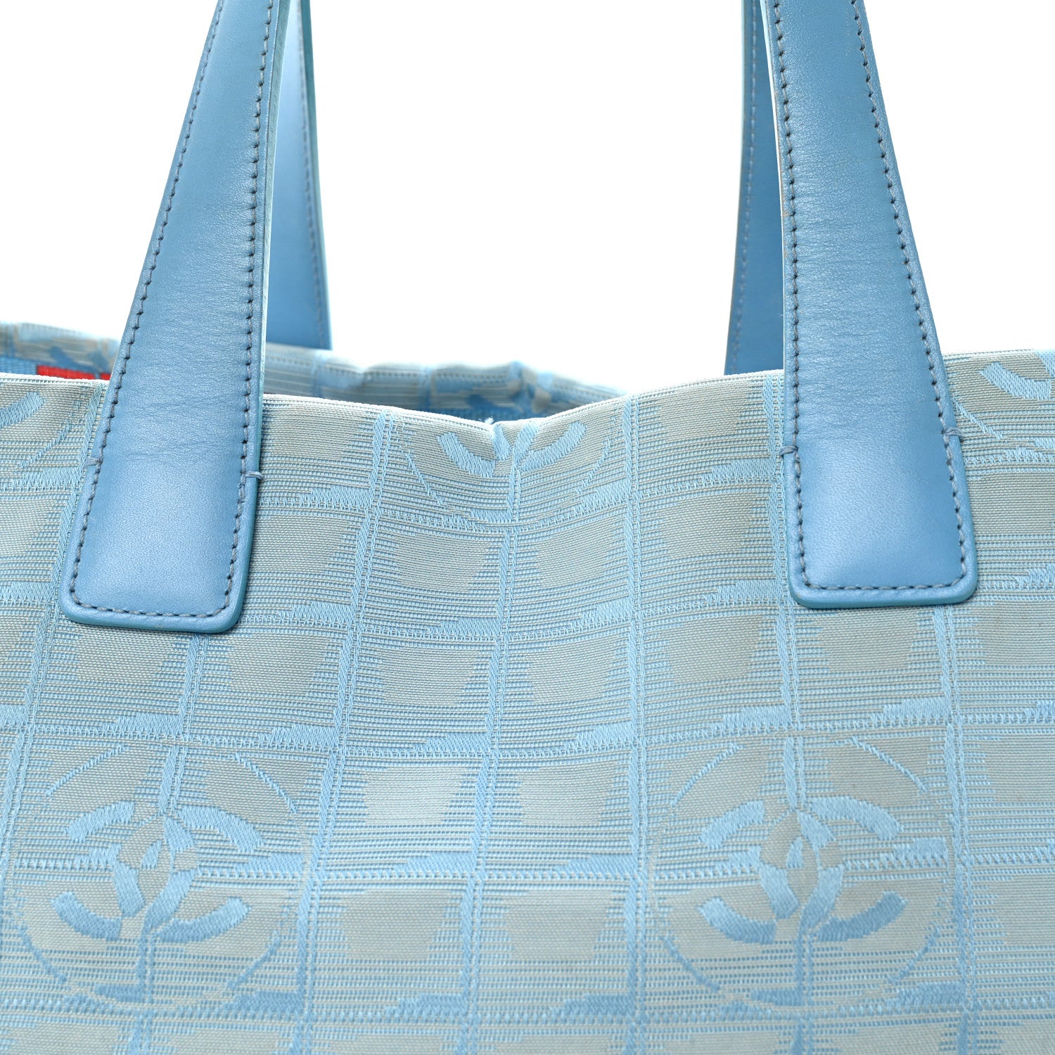 Chanel Nylon Travel Large Tote Blue 8 of 10