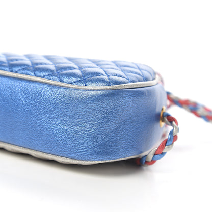 Gucci Laminated Nappa Trapuntata Mini Zumi Dome Shoulder Bag Rosso Marine Argento 8 of 8