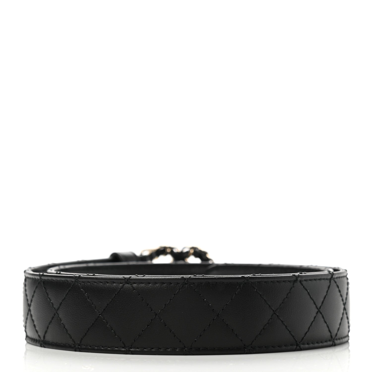 Chanel Lambskin Quilted CC Chain Belt 75 30 Black 2 of 8